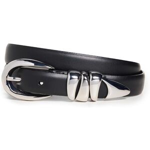 Madewell Women’s Chunky Metal Leather Belt size Medium